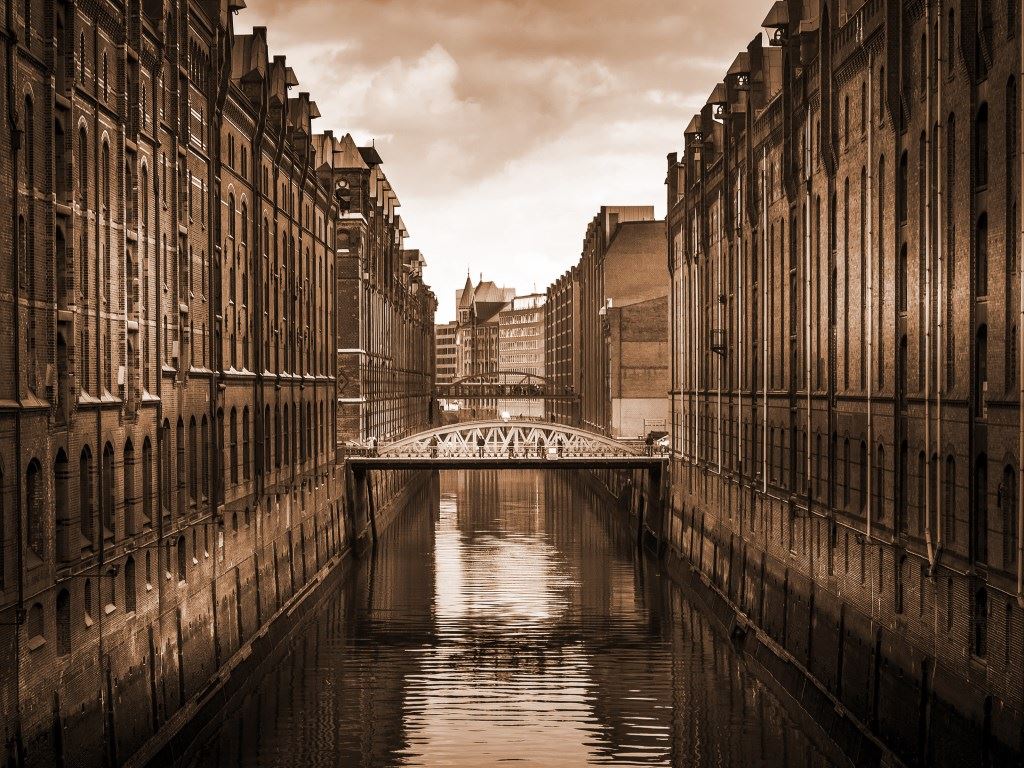 Historical Hamburg Harbor